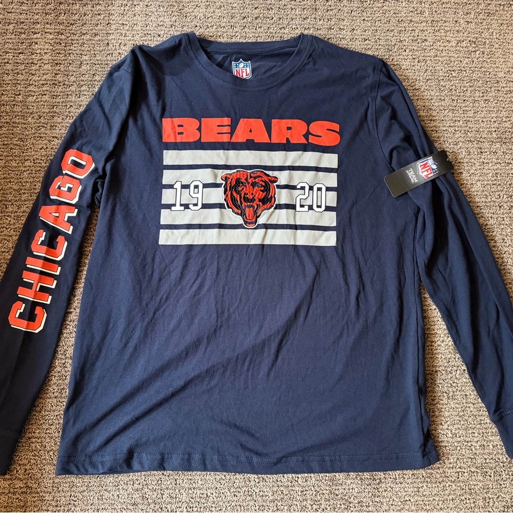 NFL Chicago Bears Navy Long Sleeve Tee